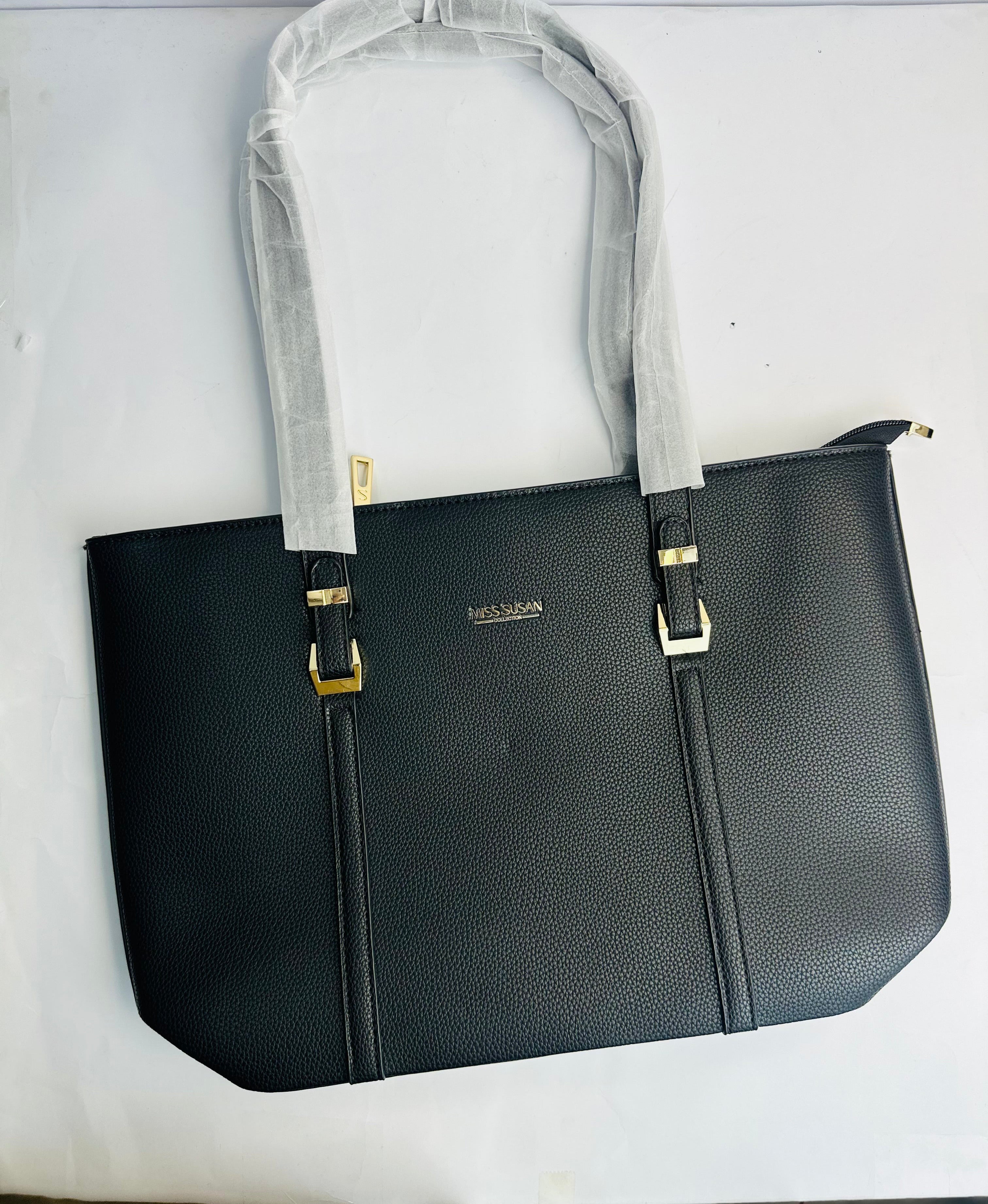 MISS-SUSAN CLASSIC BLACK GRAINED LEATHER