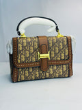 DIOR OBLIQUE HANDBAG WITH GOLD-TONE BUCKLE