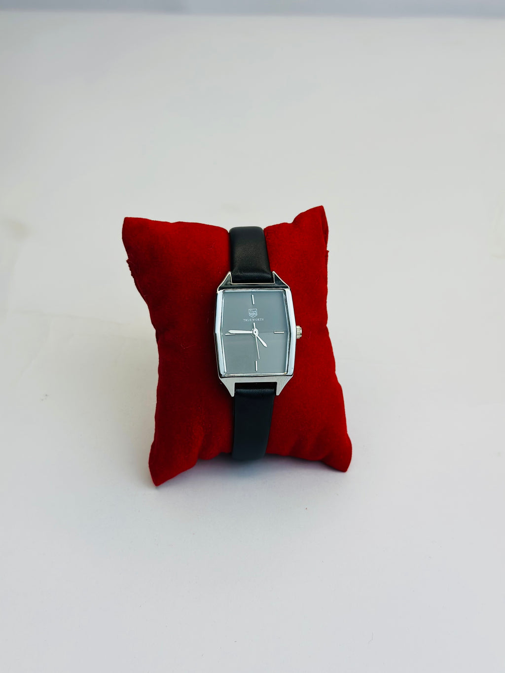 TRUE-WORTH SQUARE DIAL LEATHER STRAP (LADIES)