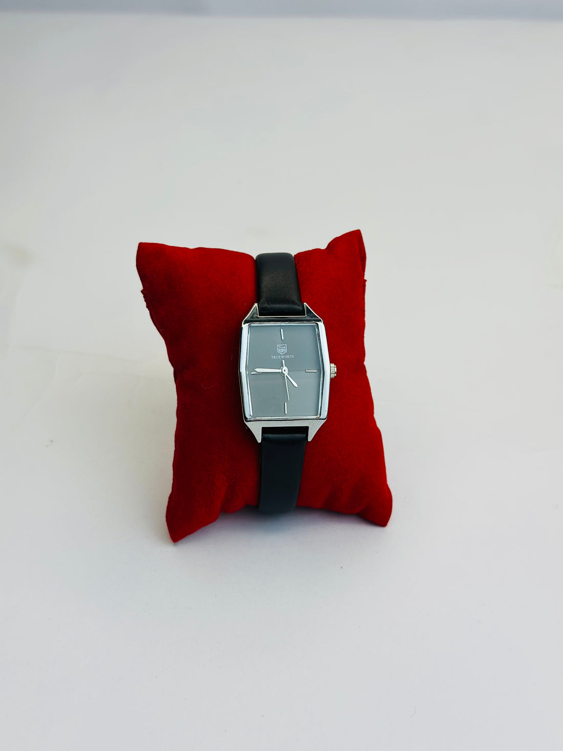 TRUE-WORTH SQUARE DIAL LEATHER STRAP (LADIES)