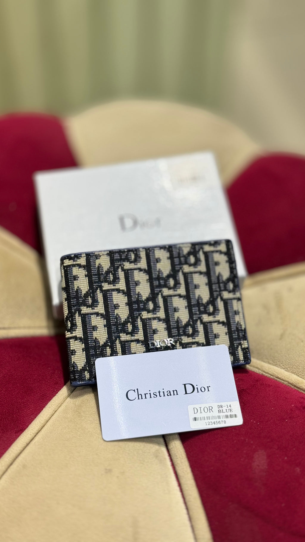 ZEVN Parisian Oblique Woven Bifold Wallet