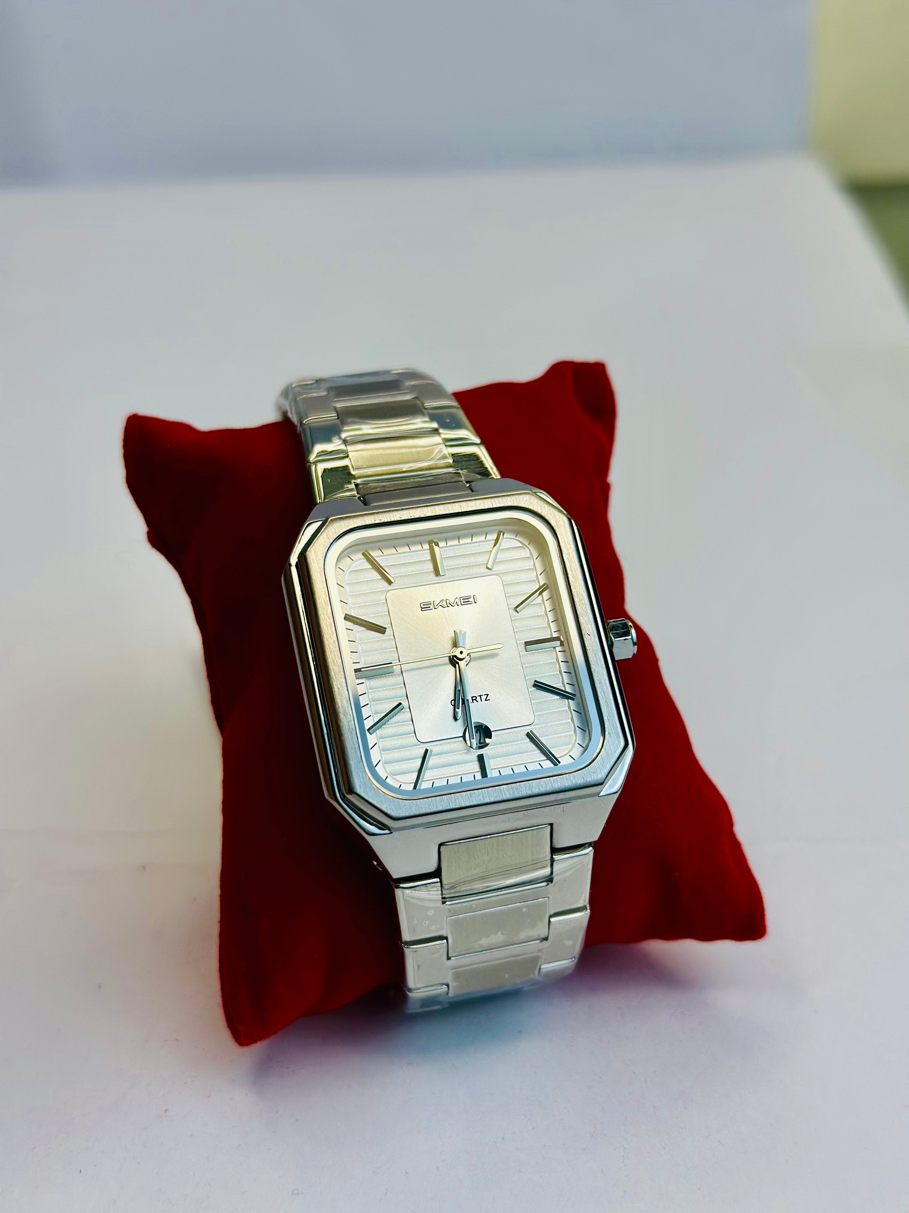 SKMEI Silver Square classic Watch
