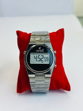 CRYSMA Digital Stainless Steel Watch -- Black Dail