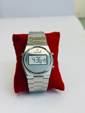 CRYSMA Digital Stainless Steel Watch - Silver dial