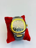 Patek Philippe Geneve Two-Tone Automatic Watch - Black Dial