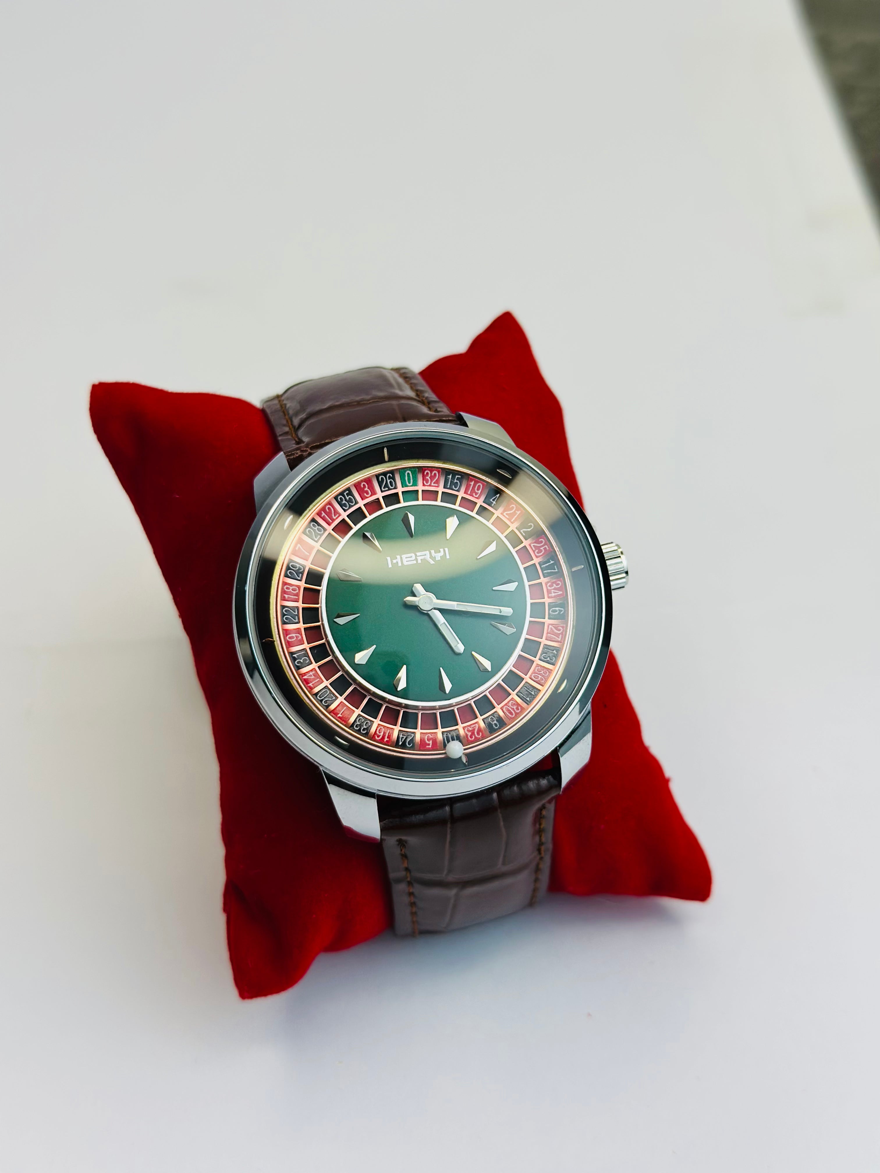 HERYI Stylish Roulette Dial Analog Watch