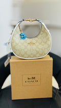Coach Signature Crescent Hobo Bag | Classic Monogram Shoulder Handbag