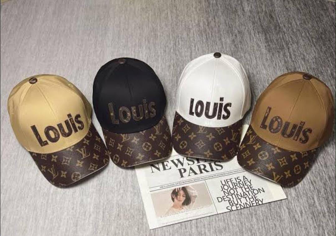 Premium Monogram Curved Brim Baseball Cap | Adjustable Unisex Fashion Cap